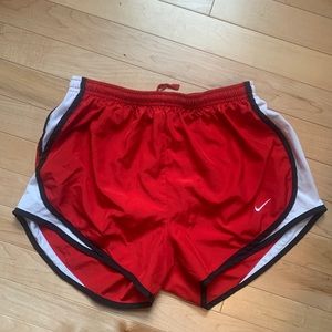 Women’s Red Nike Running Shorts